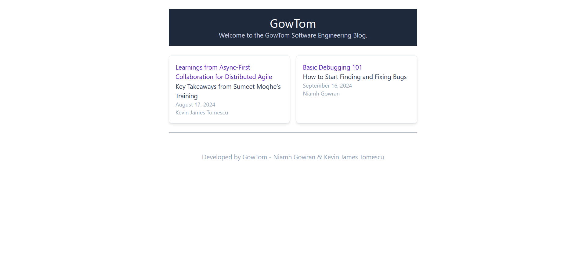 GowTom Tech Blog
